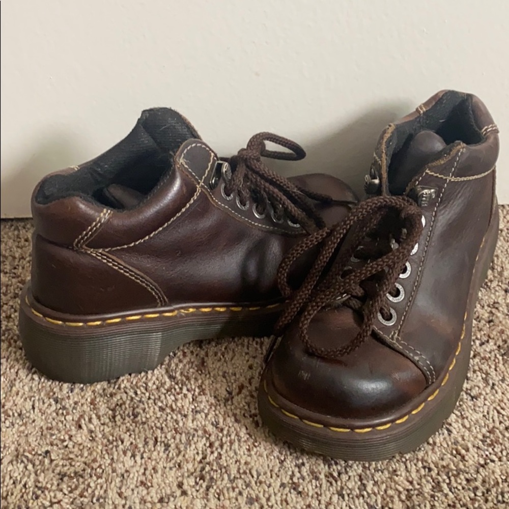 COPY - Vintage Dr. Marten steel toe boots brown size 5